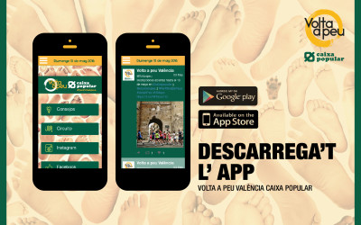 Descarga en tu móvil la APP de la Volta a Peu València Caixa Popular